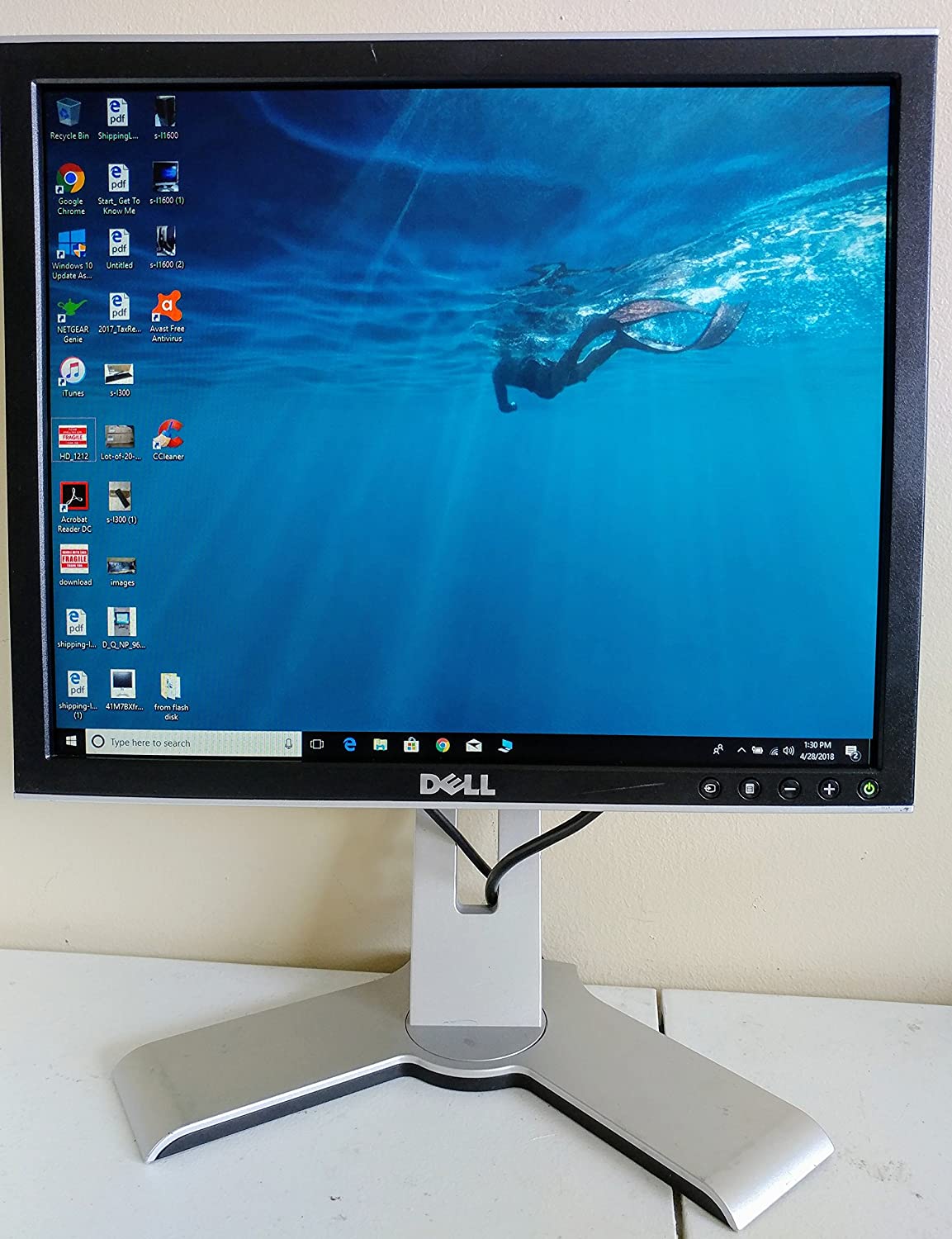 Screen Dell Dell UltraSharp 1707FP Used A 720p TFT 17&quot;