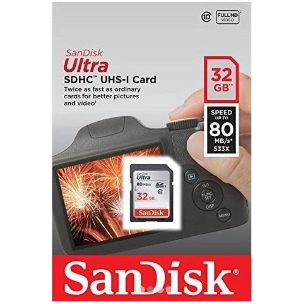 Memory Sandisk UHS-1 Card 32GB New Memory Card