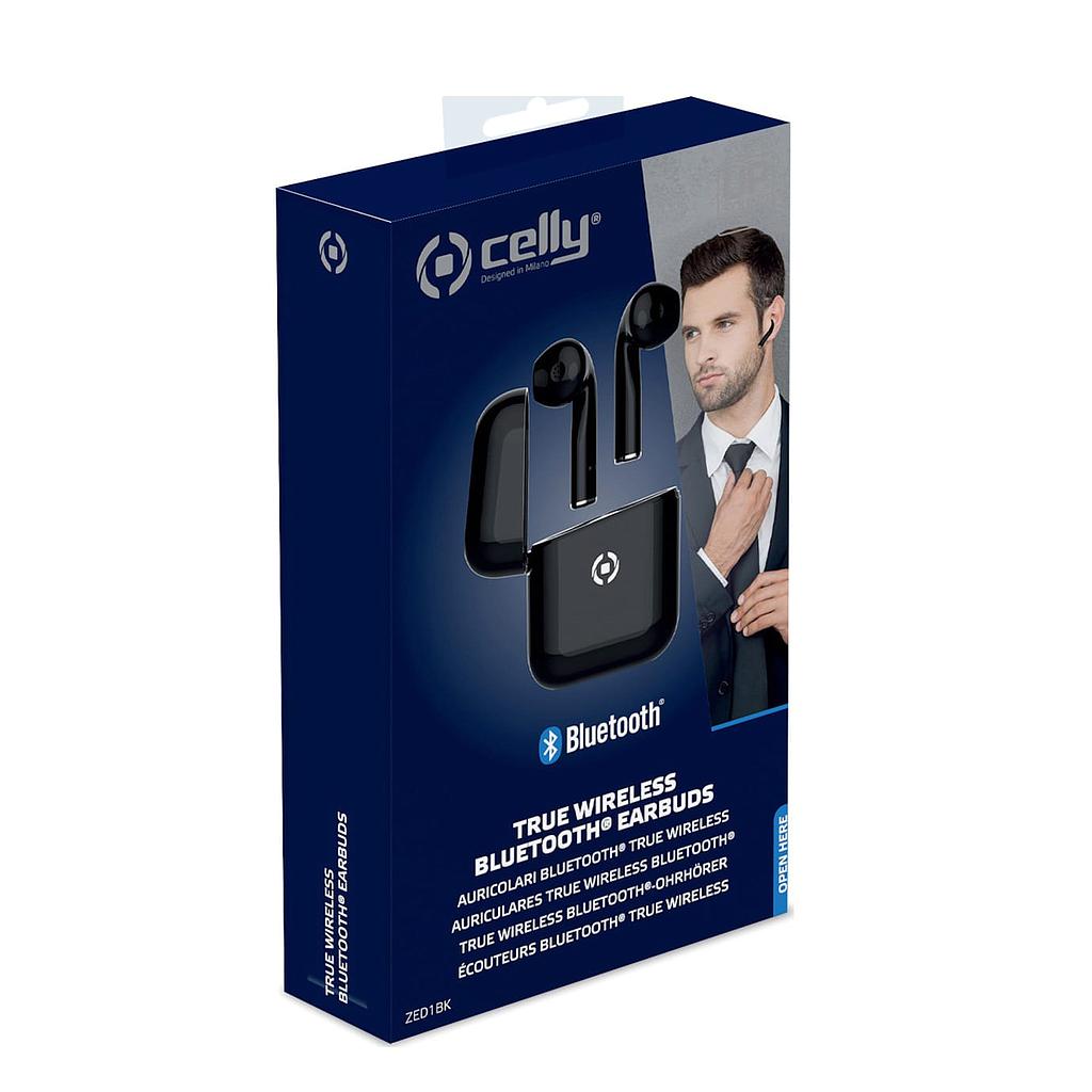Speaker Celly ZED1 - True Wireless Earphones Black New Bluetooth N/A