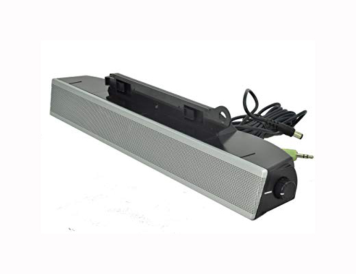 Speaker Dell AS501 10W Multimedia Sound Bar Speakers Used A Jack 3.5mm Mini White 10 Watts