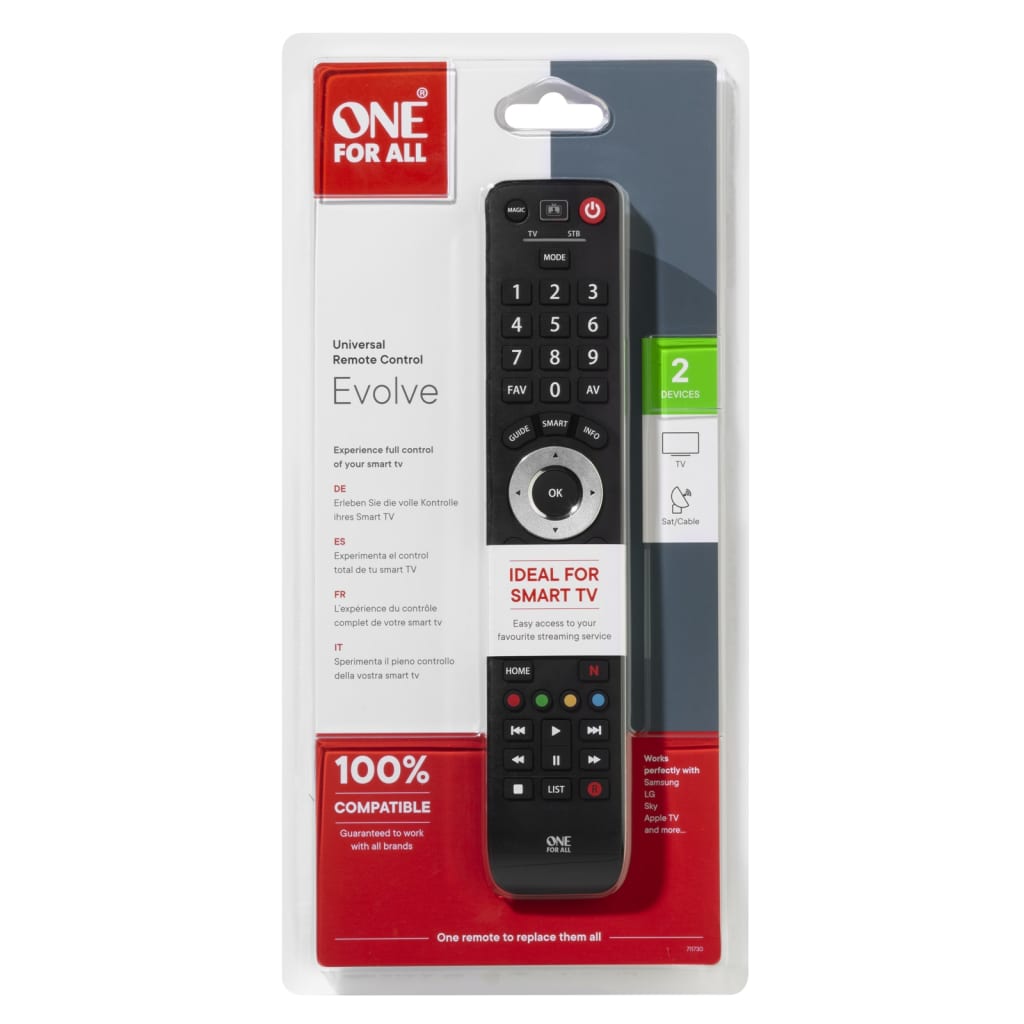 Remote Control ONE for ALL Evolve Universal Remote Open Box