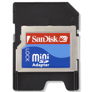 Adapter Sandisk miniSD to SD Adapter New Micro Memory Slot