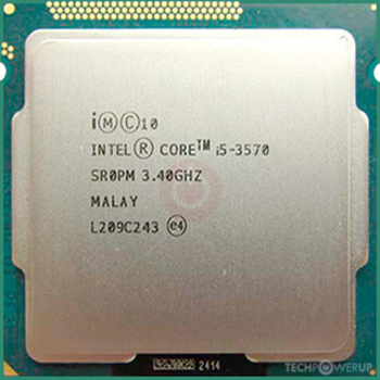 1 Intel i5-3570 3.40GHZ (4CORE 4THREADS) LGA1155 (Used)