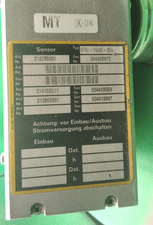 Spare Part Giesecke &amp; Devrient GmbH NOTA SCAN Used A