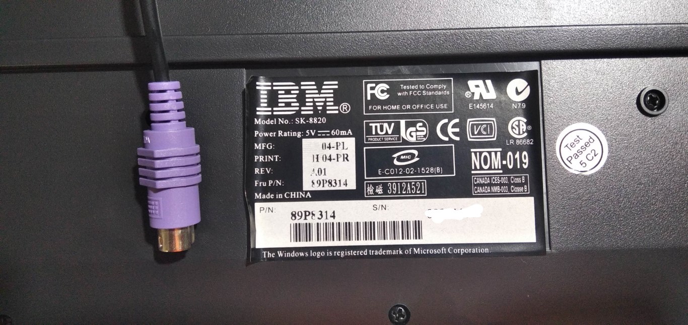 Keyboard Microsoft 1576 Used A Usb Keyboard (Copy)
