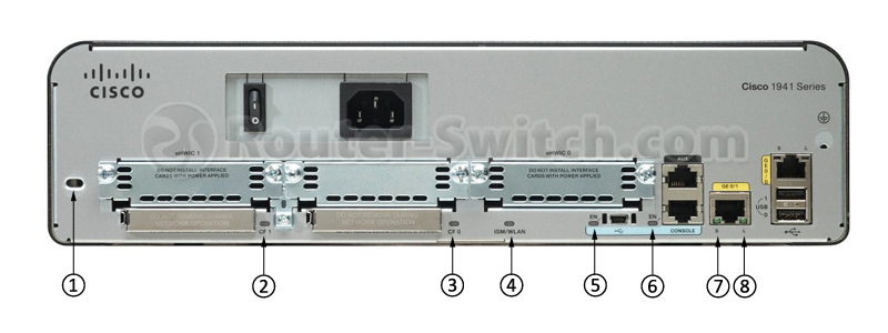 Router Cisco 1941 Series Used A WiFi Ethernet Usb 2