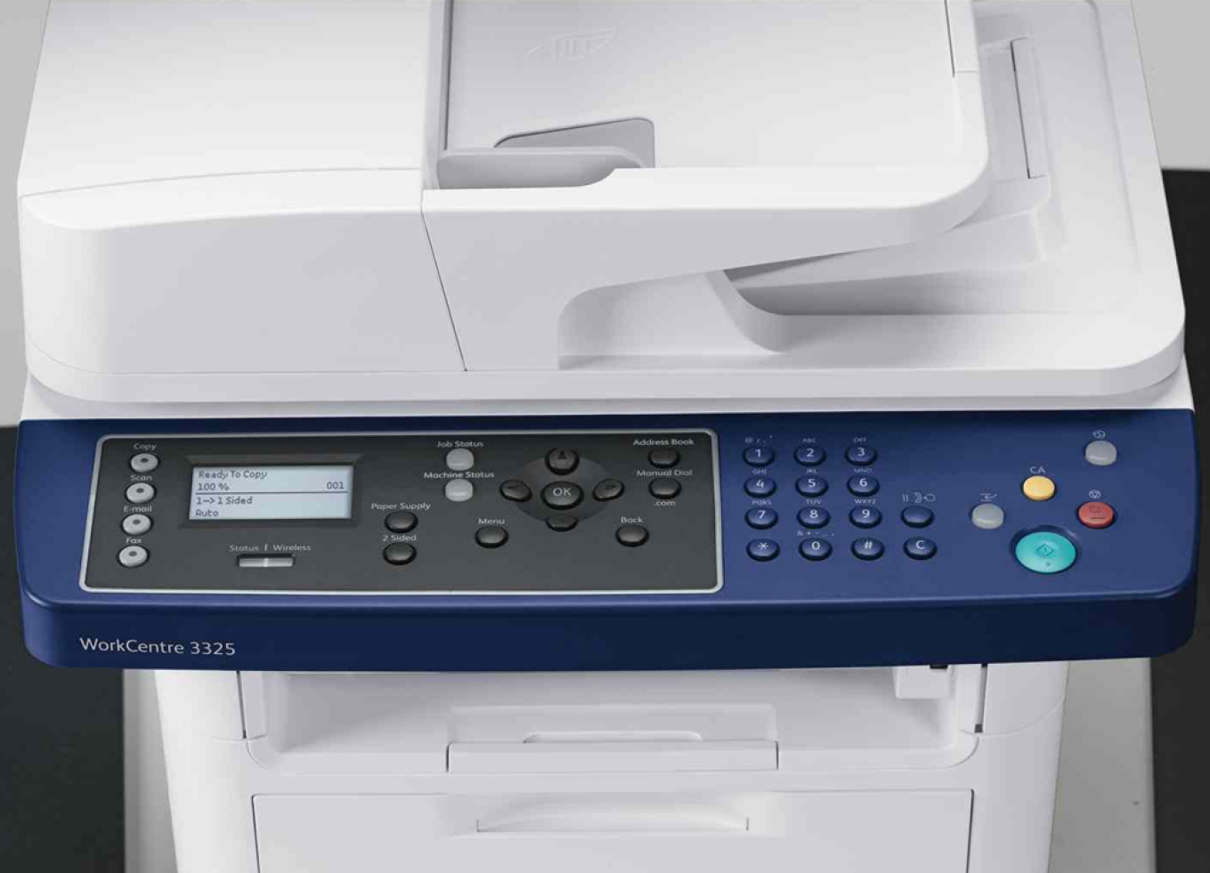 All in one Printer Xerox 3325 Open Box Ethernet Rj-11 Usb &lt;10K Pages A4 A5 B/W Laser-Printer LOC 2&quot;