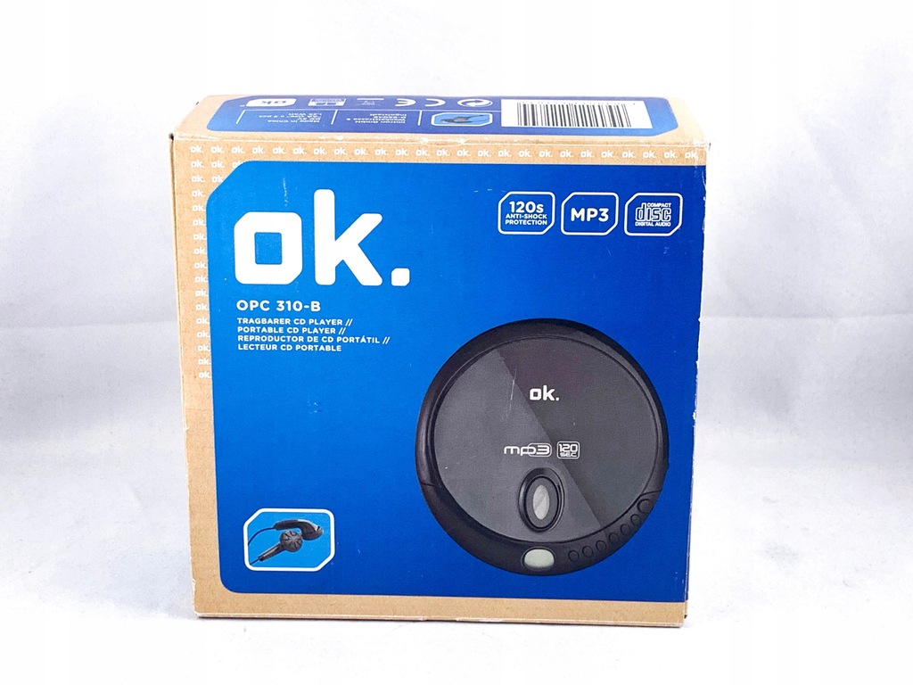 Ok. OPC 310-B MP3 CD PLAYER New N/A