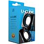 Speaker Audiobox U-Cube PC speakers 2.0  6W Blue New Jack 3.5mm Mini Usb 6 Watts