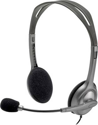 Logitech H111 PC On-ear headset Corded Grade A Jack 3.5mm Mini Black N/A