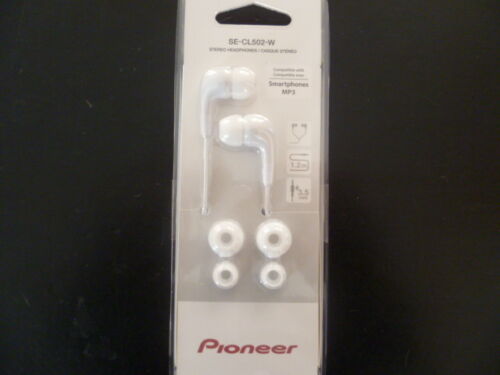 Speaker Pioneer SE-CL502W IN EAR HEADPHONES New Jack 3.5mm Mini White N/A