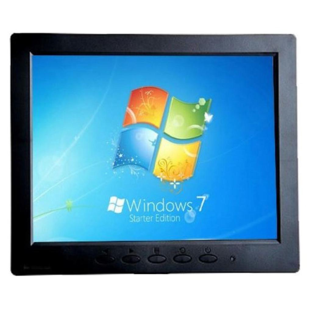 Monitor Powertech M-8000 8'' VGA Monitor Used A BNC VGA RCA Display