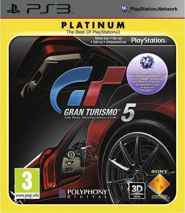 Games Sony GRAN TOURISMO 5 PLATINUM FOR PS3 (Used)