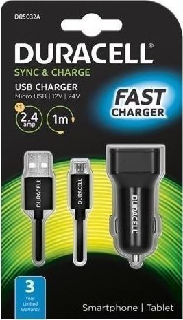 Charging Cable Duracell DR5032A New USB 2.0 USB Adapter