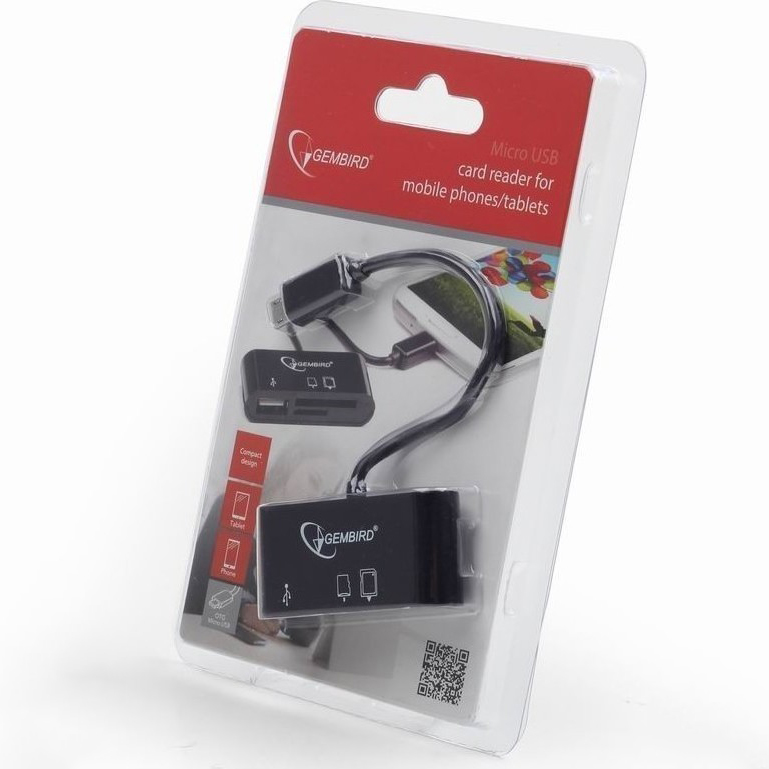 Card Reader Gembird OTG-01 New MicroUSB 2.0 N/A Card Reader