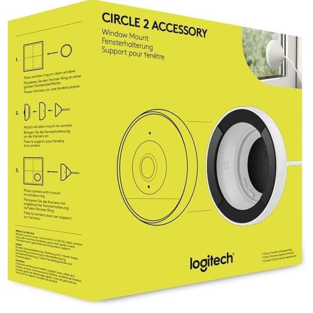 Camera Logitech 961-000438 Grade A Power Socket N/A Mount Window Camera