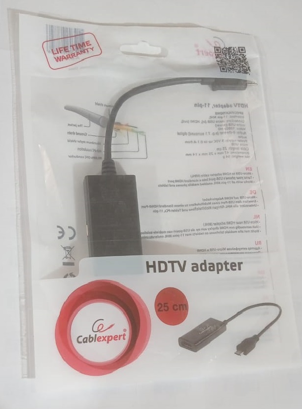 Adapter Cablexpert MHL003 New MicroUSB 2.0 N/A Adapter