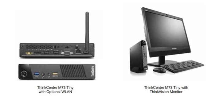 Desktop Lenovo ThinkCentre M73 (Tiny Form Factor) SFF Grade A i5-4590T 8Gb 500Gb Win10 Pro