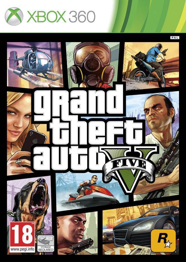 Games Microsoft Xbox 360 Grand Theft Auto V New